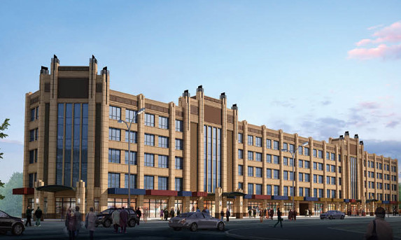 陜煤建設(shè)天工公司雅荷中央廣場1#、2#樓封頂